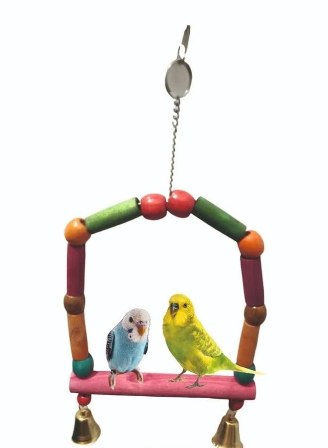 TRADESK Anky Birds Toy Colorful Non Toxic, Edible Chewing Toy for Conures, Senegal, African Grey, Macaws, Cockatoo, Eclectus, Parakeets, Parrots and Other Birds Wooden Training Aid for Bird - Image 1